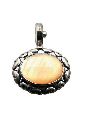 Joseph Esposito Magnetic Pendant Sterling Silver Yellow Gemstone